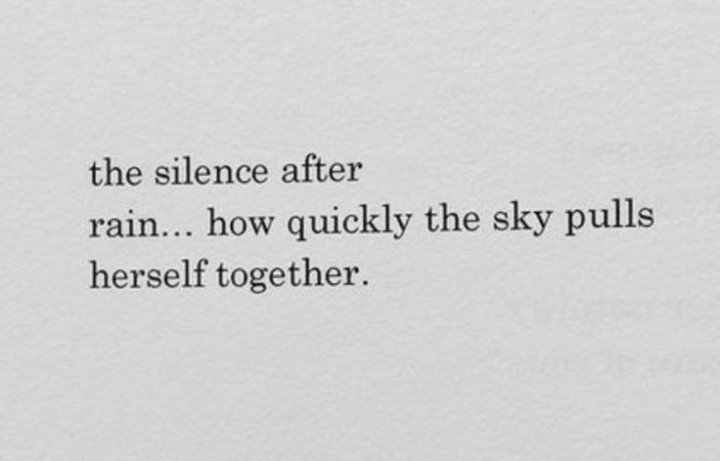 Silence helps with healing after depression
