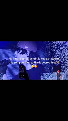 My inner depressed girl is healed . Seeing this song performed live is everything. 🫶😪🥰